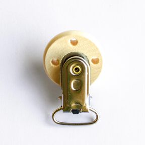 Holz-Clip Schnullerkette &ndash; natur, 