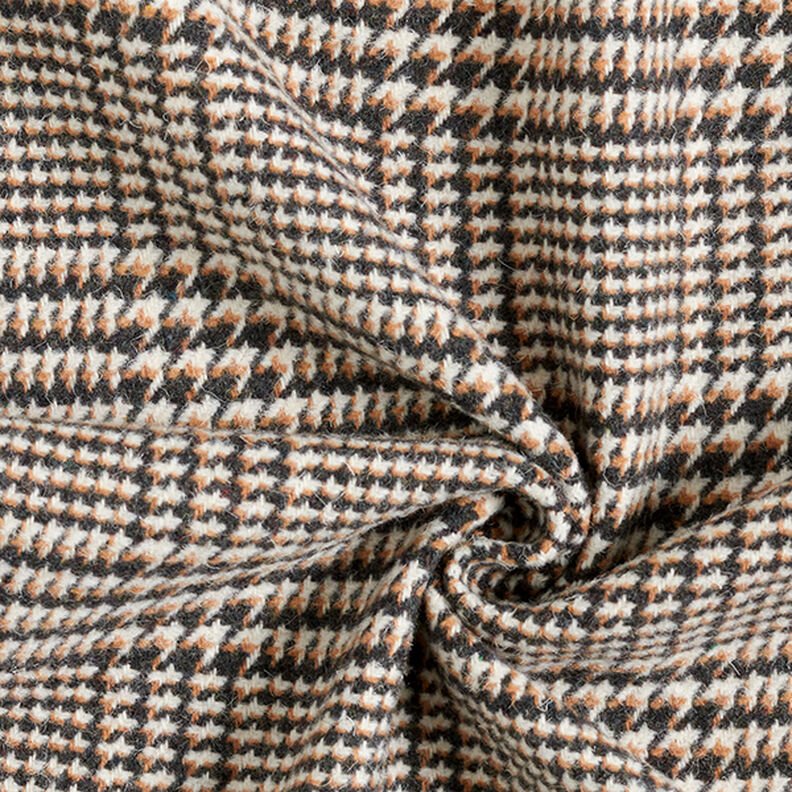 Mantelstoff Glencheck – anthrazit/beige, image number 3