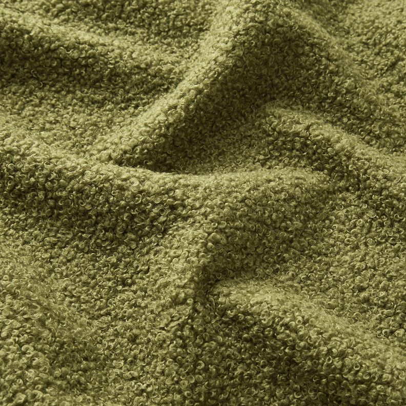 Polsterstoff Teddy weich – oliv,  image number 2