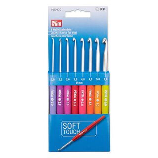 Wollhäkelnadel-Set mit Softgriff, 8-teilig [2,0 - 6,0] | Prym, 