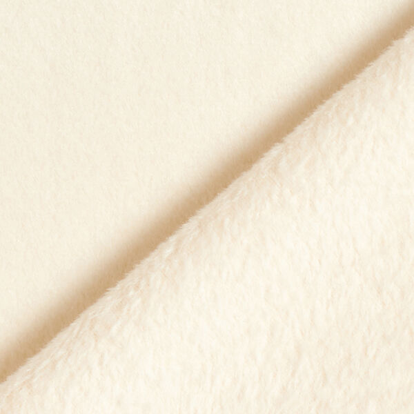 Nicki Fleece uni – creme | Reststück 100cm