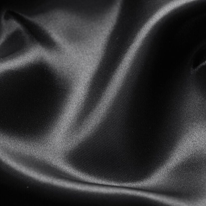 Polyestersatin – schwarz, image number 3