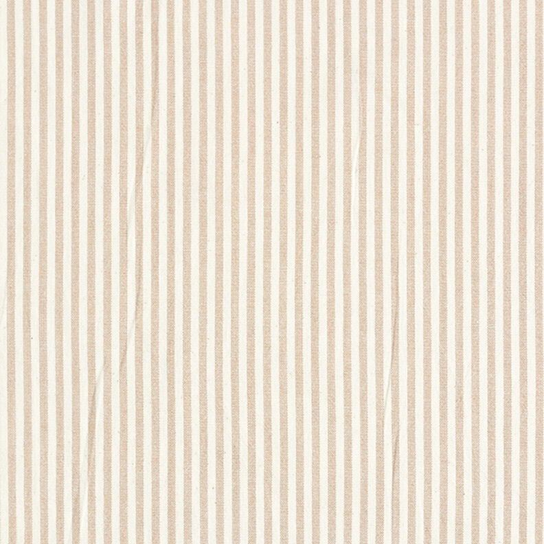 Baumwoll-Viskose-Mix Streifen – beige/wollweiss,  image number 1
