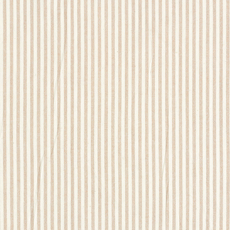 Baumwoll-Viskose-Mix Streifen – beige/wollweiss,  image number 1