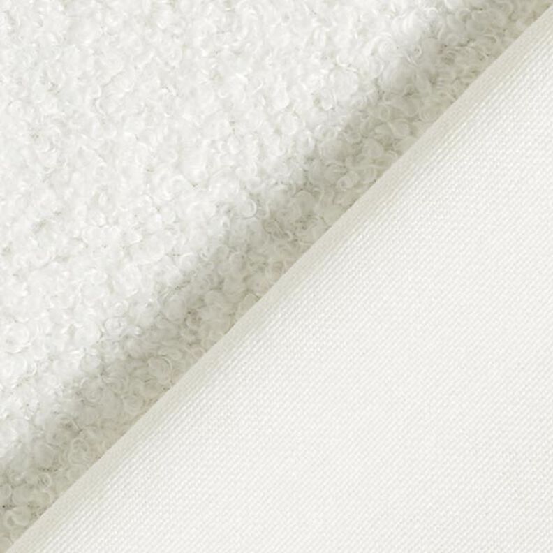 Polsterstoff Bouclé – weiss,  image number 3