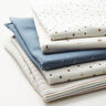 Baumwolljersey gezeichnete Linien – wollweiss,  thumbnail number 5