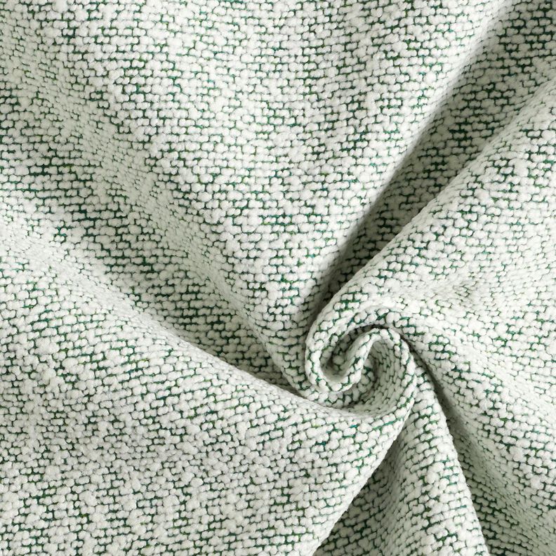 Outdoorstoff feines Bouclé – grün/wollweiss,  image number 1