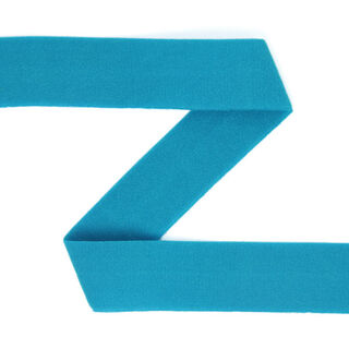 Elastisches Einfassband (Falzgummi), matt - türkisblau, 