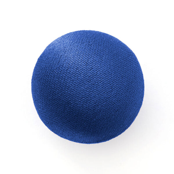 Bezogener Knopf, Duchesse Satin 3 - königsblau, image number 1
