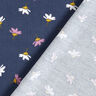 Babycord kleine Blümchen – marineblau,  thumbnail number 4