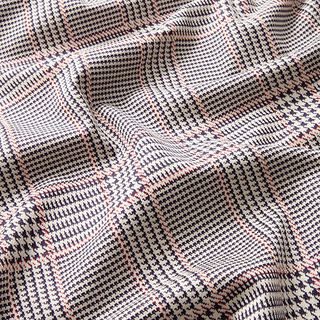 Strickjacquard Glencheck – rot/marineblau, 