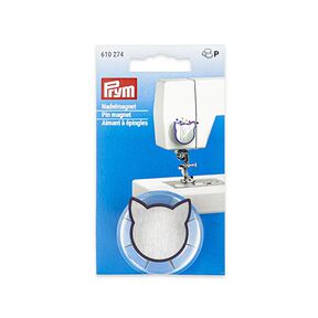 Nadelmagnet Katze [ Maße: 45 x 45 x 25 mm ] | Prym – weiss, 
