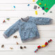 Waffeljersey Waldtiere – stahlblau/schwarz,  thumbnail number 5
