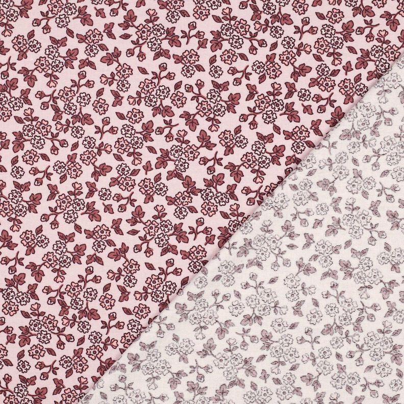 Baumwollflanell Blümchen | Poppy Fabrics – rosé/malve,  image number 4