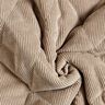 Steppstoff Cord mit Fellabseite Rauten – taupe,  thumbnail number 4