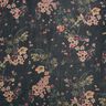 Chiffon Blumenwiese – schwarz | Reststück 90cm,  thumbnail number 1