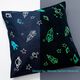 Bügelfolie Glow in the Dark Din A4 – blau,  thumbnail number 3