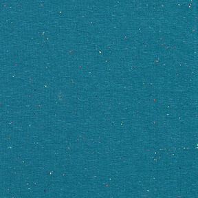 Kuschelsweat bunte Sprenkel – petrol, 