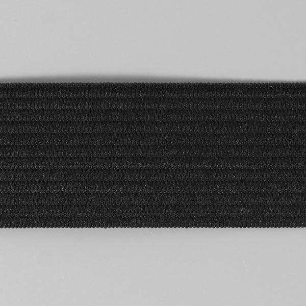 Glattes Gummiband 580 – schwarz | YKK,  image number 1