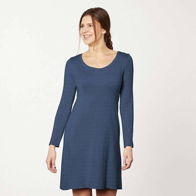 Baumwolljersey Medium Uni – ozeanblau, image number 7