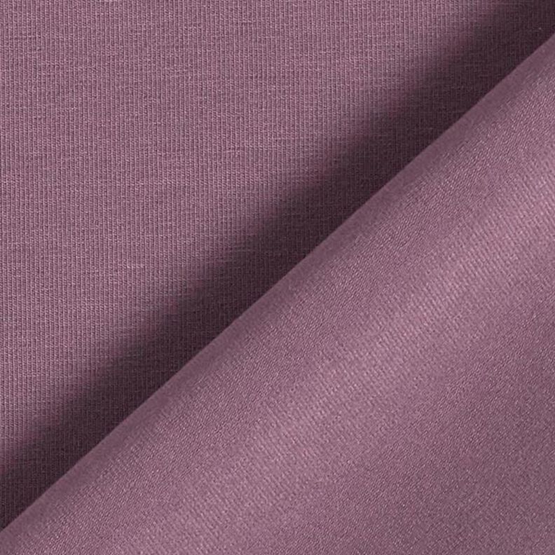 Baumwolljersey Medium Uni – aubergine | Reststück 90cm,  image number 5