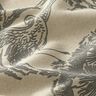 Dekostoff Canvas chinesischer Kranich – sand/grau,  thumbnail number 2