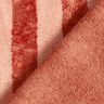 Frotteestoff Bambus Blockstreifen – rot/hummer,  thumbnail number 5