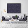 Dekostoff Halbpanama buntes Universum – marineblau,  thumbnail number 6