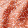 Beschichtete Baumwolle abstrakte Mini-Blätter – orange/weiss,  thumbnail number 3