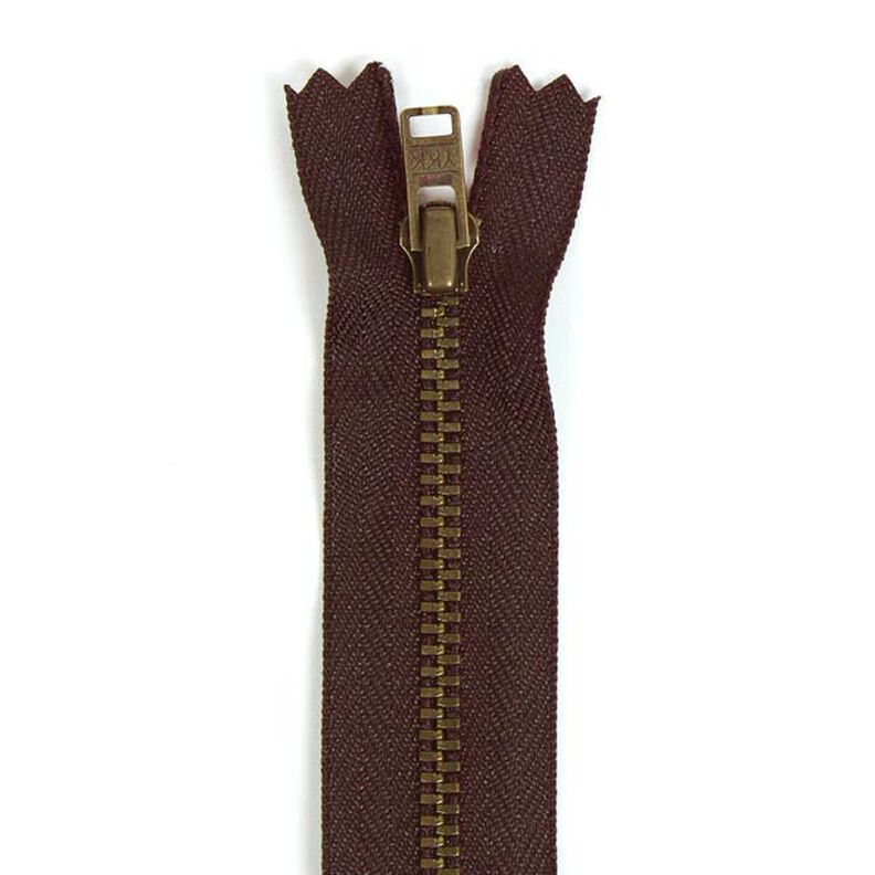 Reißverschluss nicht teilbar| Metall antik (570),  image number 1