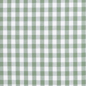 Baumwollstoff Vichykaro 1 cm – salbei/weiss, 