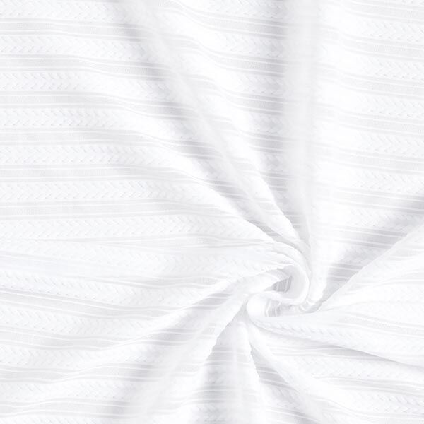 Jersey Zopfmuster – weiss | Reststück 60cm