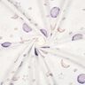 GOTS Musselin/ Doppel-Krinkel Gewebe Nachthimmel Digitaldruck | Poppy Fabrics – elfenbein/flieder,  thumbnail number 3