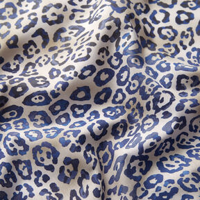 GOTS Baumwollpopeline Leomuster | TCC x LOOKS by Wolfgang Joop – indigo/helltaupe, 