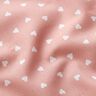 Bio-Baumwollpopeline verstreute Herzen – altrosa,  thumbnail number 2
