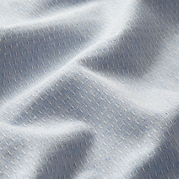 Dekostoff Jacquard recycelt – hellblau | Reststück 50cm