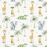 Baumwolljersey Baby Jungeltiere Digitaldruck – wollweiss,  thumbnail number 1