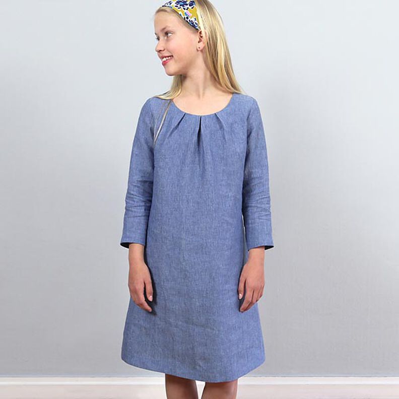 AMELAND Kleid mit Falten am Ausschnitt | Studio Schnittreif | 86-152, image number 4