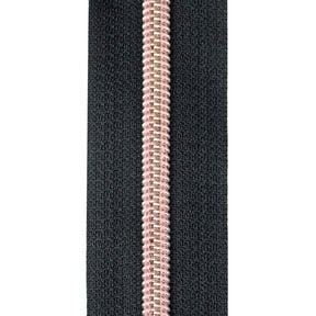 Endlosreißverschluss | Prym – roségold/schwarz, 