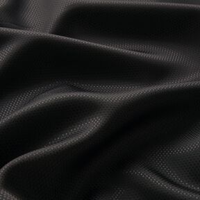 Futterstoff Jacquard Minirauten – schwarz, 