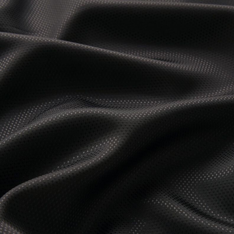 Futterstoff Jacquard Minirauten – schwarz,  image number 2