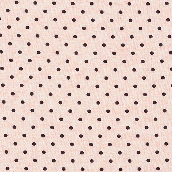 Krinkel-Jersey kleine Polkadots – rosé | Reststück 50cm