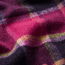 Mantelstoff bunte Karos – schwarz/beere,  thumbnail number 2