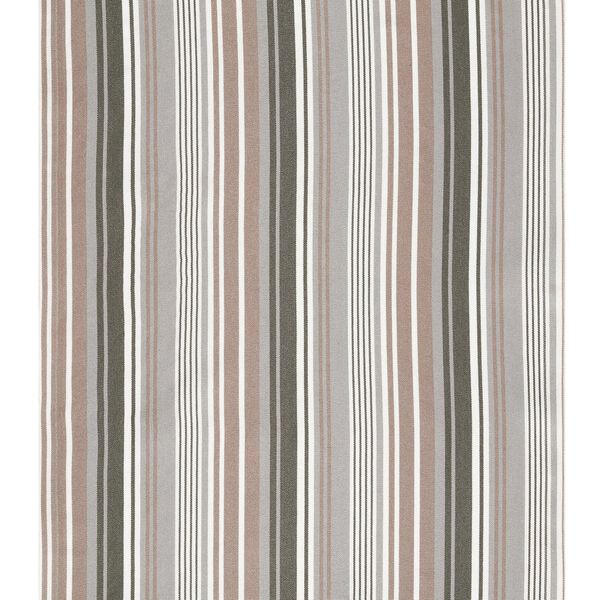Outdoor Liegestuhlstoff Längsstreifen, 44 cm – grau | Reststück 100cm