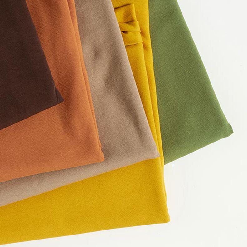 Baumwolljersey Medium Uni – terracotta, image number 5