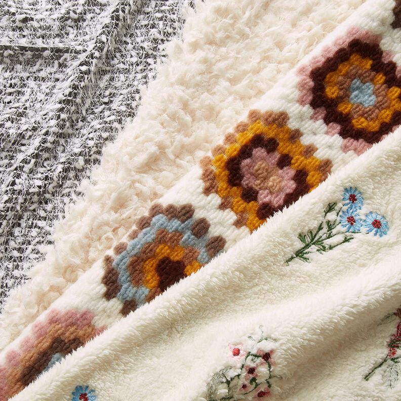 Strickstoff Effektgarn – schwarz/weiss, image number 7