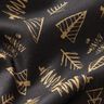Baumwollstoff Cretonne elegante Tannenbäume – schwarz/gold,  thumbnail number 2