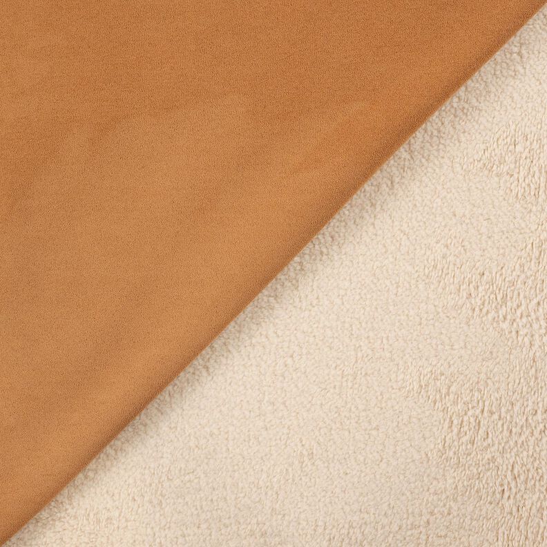 Velours mit Sherpa-Fellabseite – zimt, image number 4