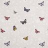 Dekostoff Halbpanama Schmetterlinge – hellbeige,  thumbnail number 1