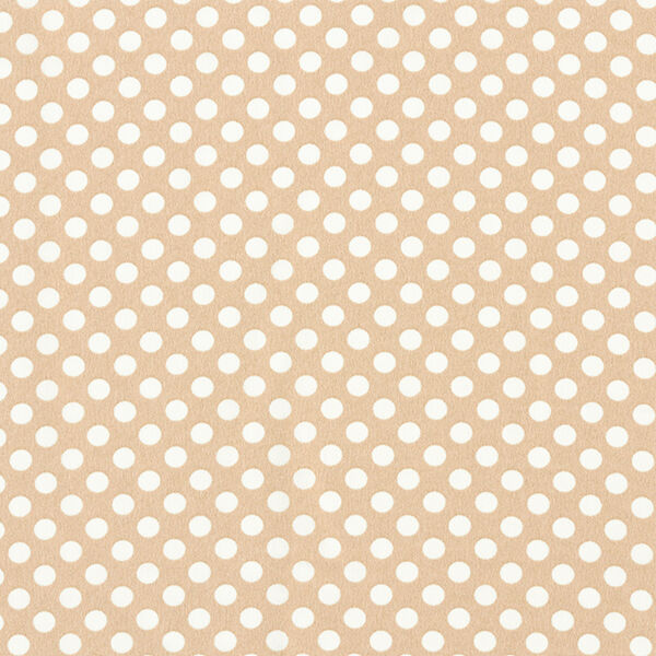 Kreppgewebe Polka Dots [0,6 cm] – beige | Reststück 50cm
